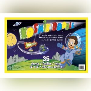 Kosmik Doodle Doodle Newsprint Pad 18x12